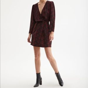 Nili Lotan Red Snake Print Pamela Dress
